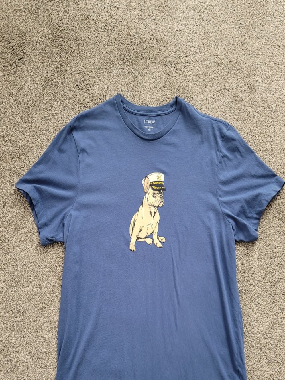 Men's J Crew Factory Blue Dog Shirt X-Large